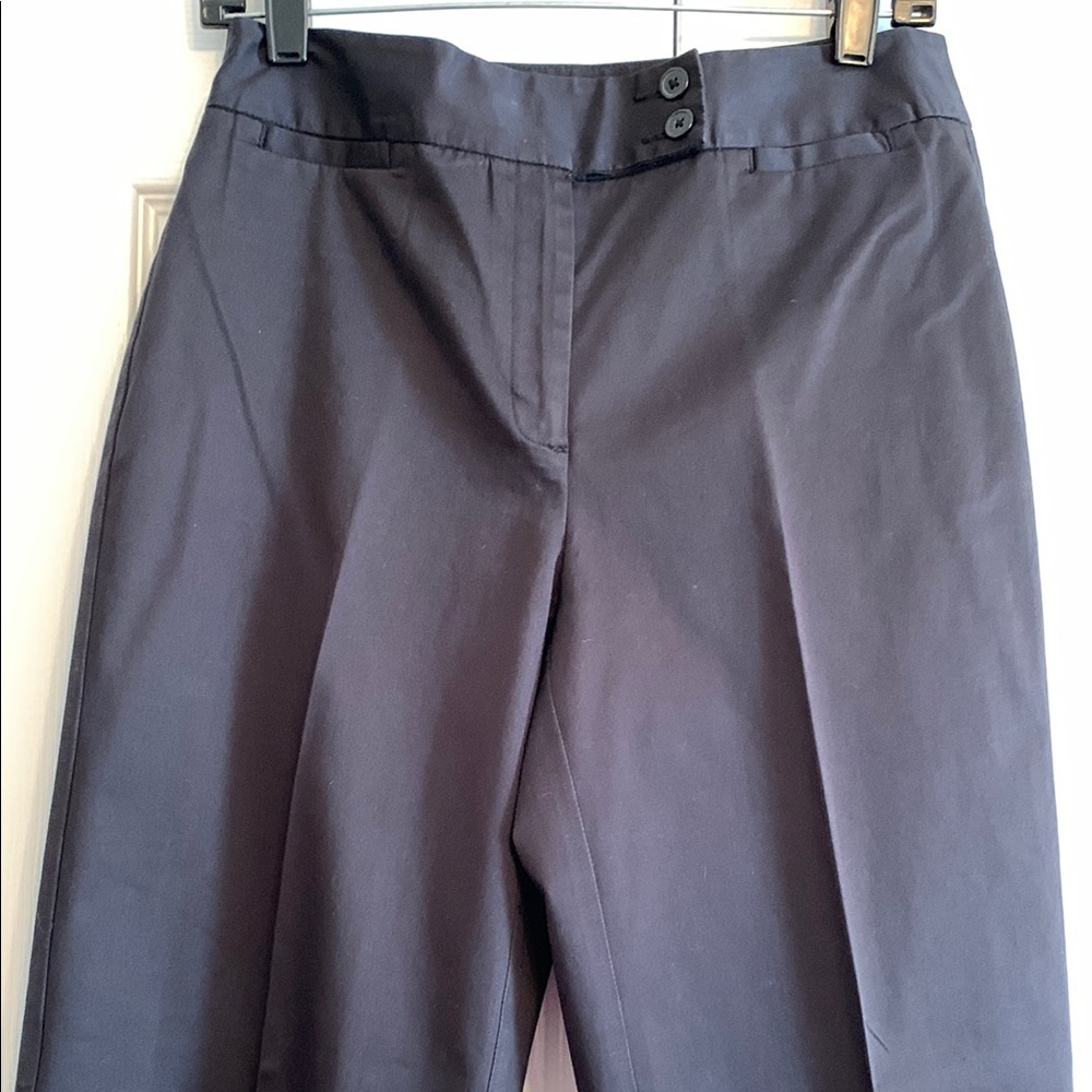 Talbots Black Capris with Smooth Woven Fabric - Picture 2 of 11